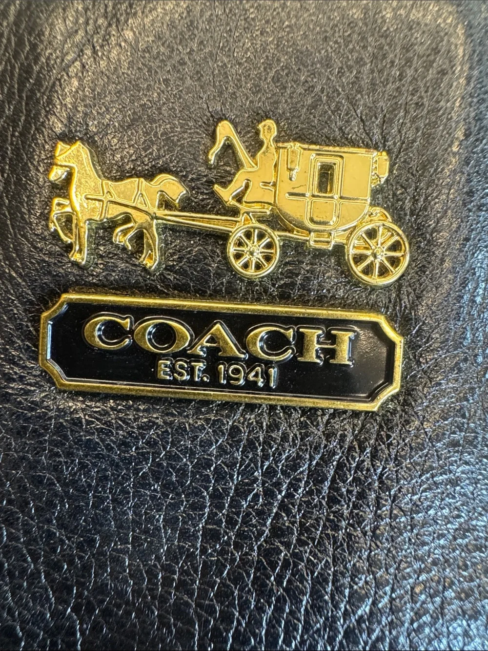 Coach Madison Lindsey Satchel Black Leather missing crossbody strap